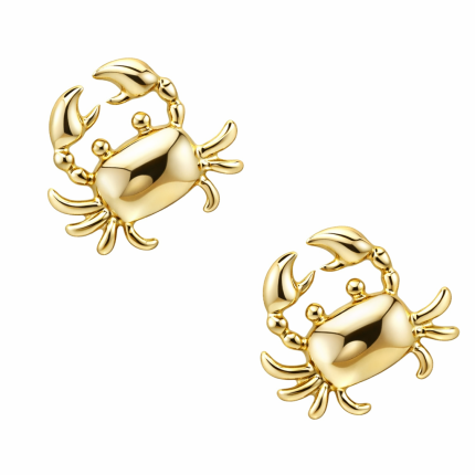 CRAB EARRINGS - GOLD 