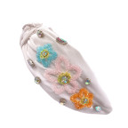 FLOWER KNOT HEADBAND - WHITE 