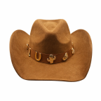 WESTERN COWBOY HAT - BROWN 