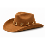 WESTERN COWBOY HAT - BROWN 