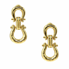 HORSEBIT EARRINGS - GOLD 