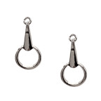 HORSEBIT EARRINGS - SILVER