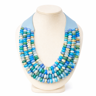 MAGNETIC CLASP NECKLACE - BLUE