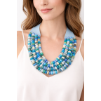 MAGNETIC CLASP NECKLACE - BLUE