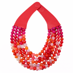 MAGNETIC CLASP NECKLACE - FUCHSIA 