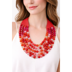 MAGNETIC CLASP NECKLACE - FUCHSIA 