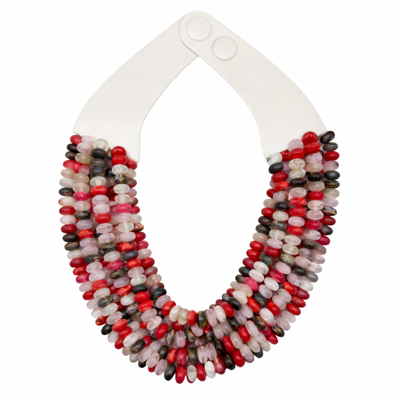MAGNETIC CLASP NECKLACE - RED
