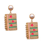 NOTEBOOK EARRINGS - PINK 