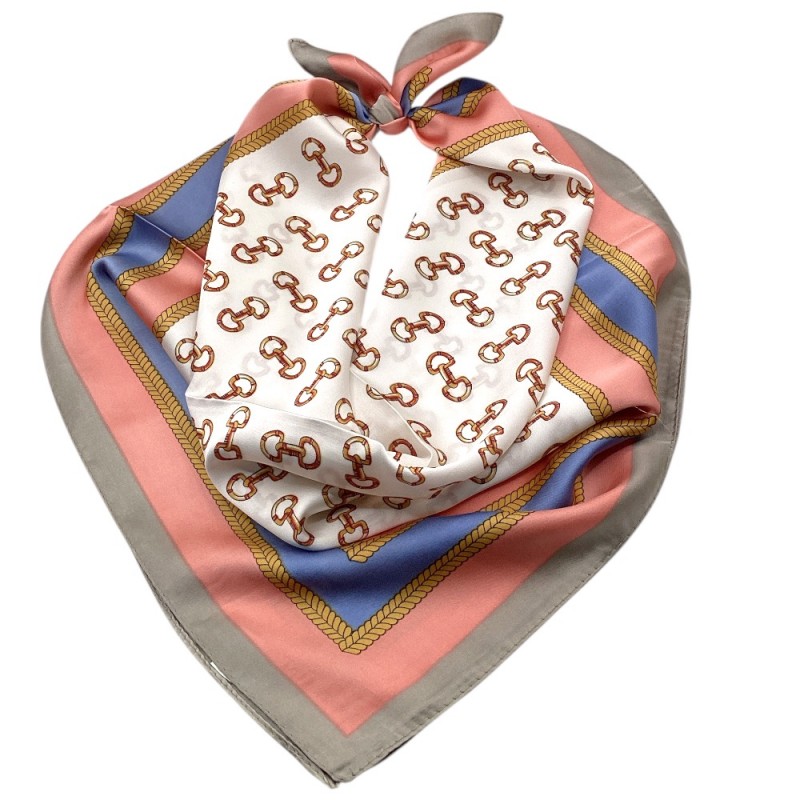 SILK SCARF - PEACH 