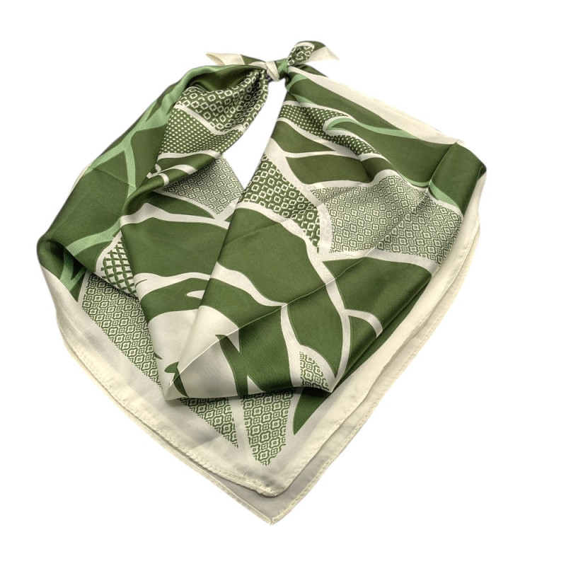 SILK SCARF - GREEN 