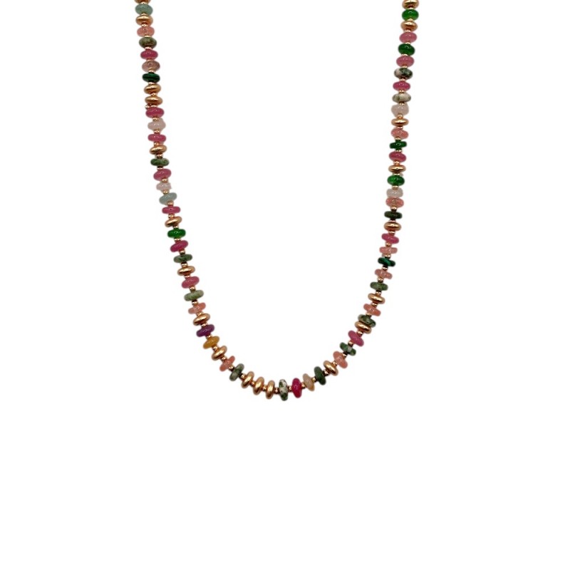 STONE NECKLACE - MULTI COLORS 