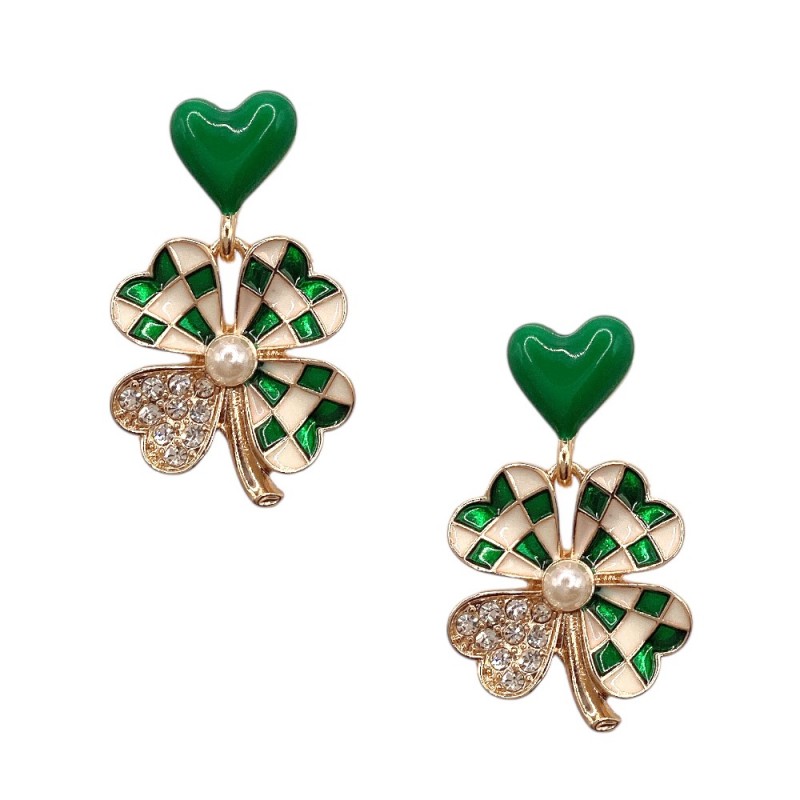 ST. PATRICK'S EARINGS -HEART 