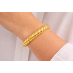 TWISTED ROPE BRACELET - GOLD 