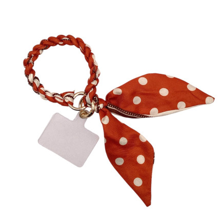 TWISTED PHONE/ PURSE ACCESSORY - ORANGE 