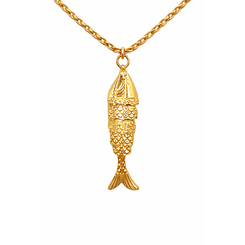 FISH NECKLACE - GOLD 
