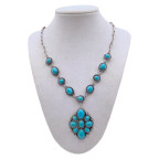 WESTERN FLOWER NECKLACE - SILVER 