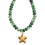 BEADED STAR NECKLACE - JADE