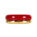 CHERRY RED AND GOLD RING