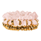 CHIP BEAD BRACELET - PINK