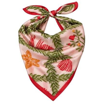 CHRISTMAS SCARF - VINTAGE BOW
