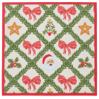 CHRISTMAS SCARF - VINTAGE BOW