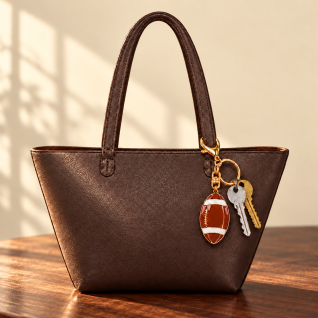 GAME DAY FOOTBALL KEYCHAIN