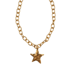 GILDED STAR PENDANT NECKLACE 