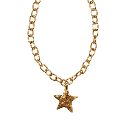 GILDED STAR PENDANT NECKLACE 