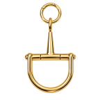 GOLD STIRRUP BAG CHARM