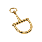 GOLD STIRRUP BAG CHARM