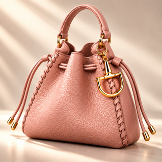 GOLD STIRRUP BAG CHARM