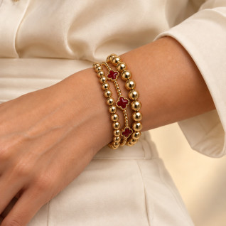 CHIP BEAD BRACELET - PINK
