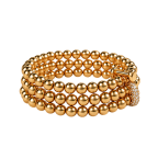 GOLD-TONE CRYSTAL TOGGLE BRACELET STACK