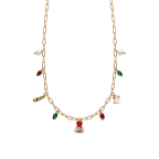GOLD-TONE NUTCRACKER CHARM NECKLACE