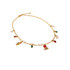 GOLD-TONE NUTCRACKER CHARM NECKLACE