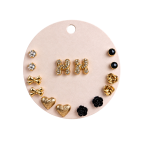 MIDNIGHT CHARM EARRING SET