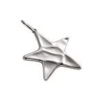 MOLTEN STAR CHARM KEYCHAIN - SILVER