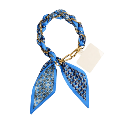 PHONE/ PURSE ACCESSORY - BLUE LATTICE