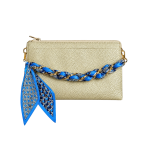 PHONE/ PURSE ACCESSORY - BLUE LATTICE
