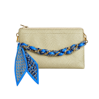 PHONE/ PURSE ACCESSORY - BLUE LATTICE