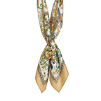 SCARF NECKLACE W/ HEART PENDANT - SOLEIL GARDEN