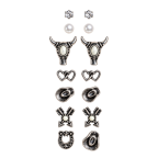 SILVER TRAILS EARRING SET