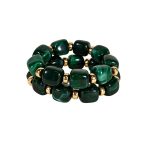 SWIRL STRETCH BRACELET - EMERALD