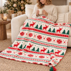 TASSEL THROW BLANKET - NORDIC NOEL