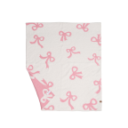 THROW BLANKET - BLUSH BOW