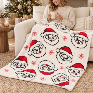 THROW BLANKET - JOLLY SANTA