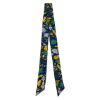 TWILLY SCARF - NAVY WILDFLOWER