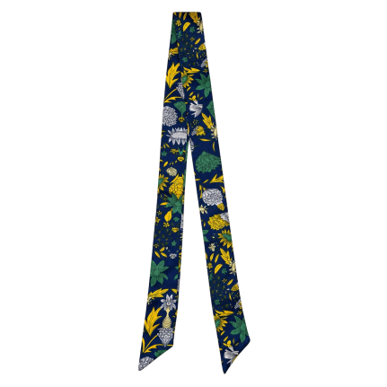 TWILLY SCARF - NAVY WILDFLOWER