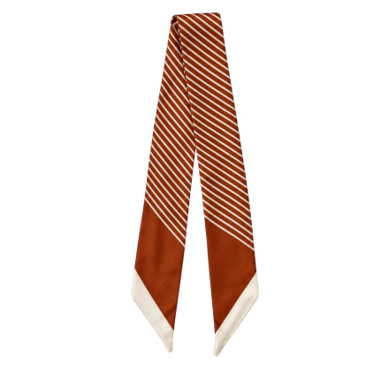 TWILLY SCARF - ORANGE STRIPES