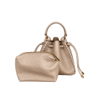 WHIPSTITCH BUCKET BAG - CHAMPAGNE